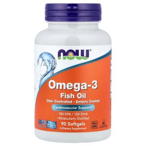 NOW Foods Omega-3 1000mg Softgel Capsules – Heart, Brain & Joint Health Formula