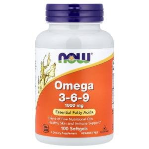 NOW Foods Omega 3-6-9 1000 mg Softgels